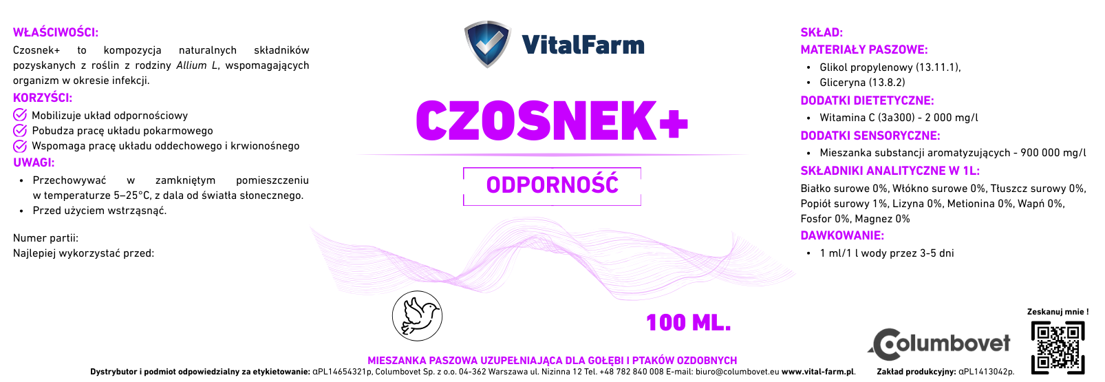 CZOSNEK+ 100 ml